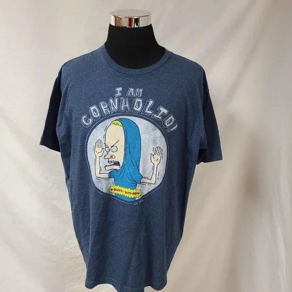 2012 MTV Beavis and Butthead XXL I Am The Great Cornholio Mike Judge T-Shirt - Picture 5 of 9